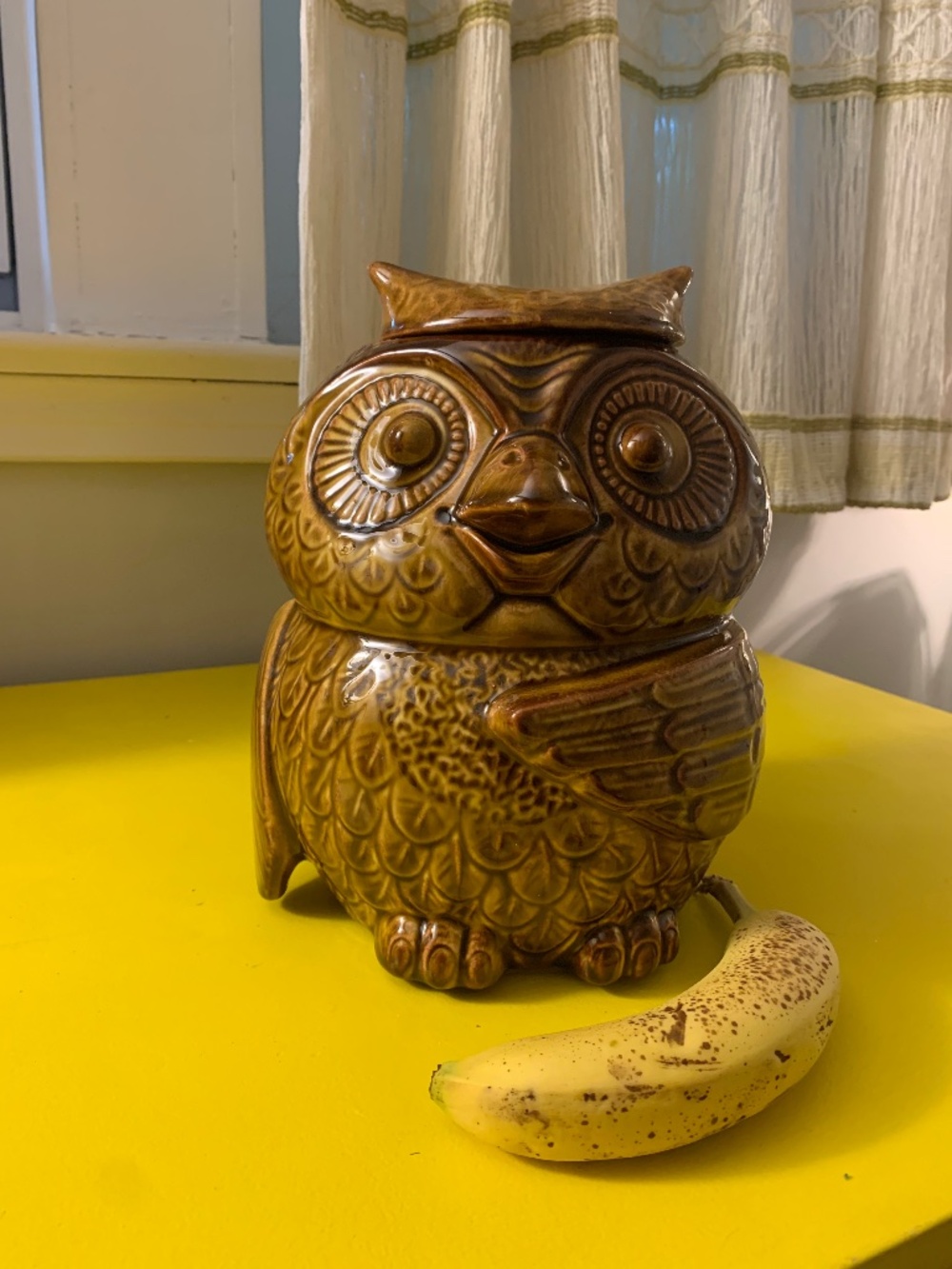 Vintage Owl Cookie Jar